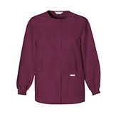 Jewel Neck Snap Front Warm-Up